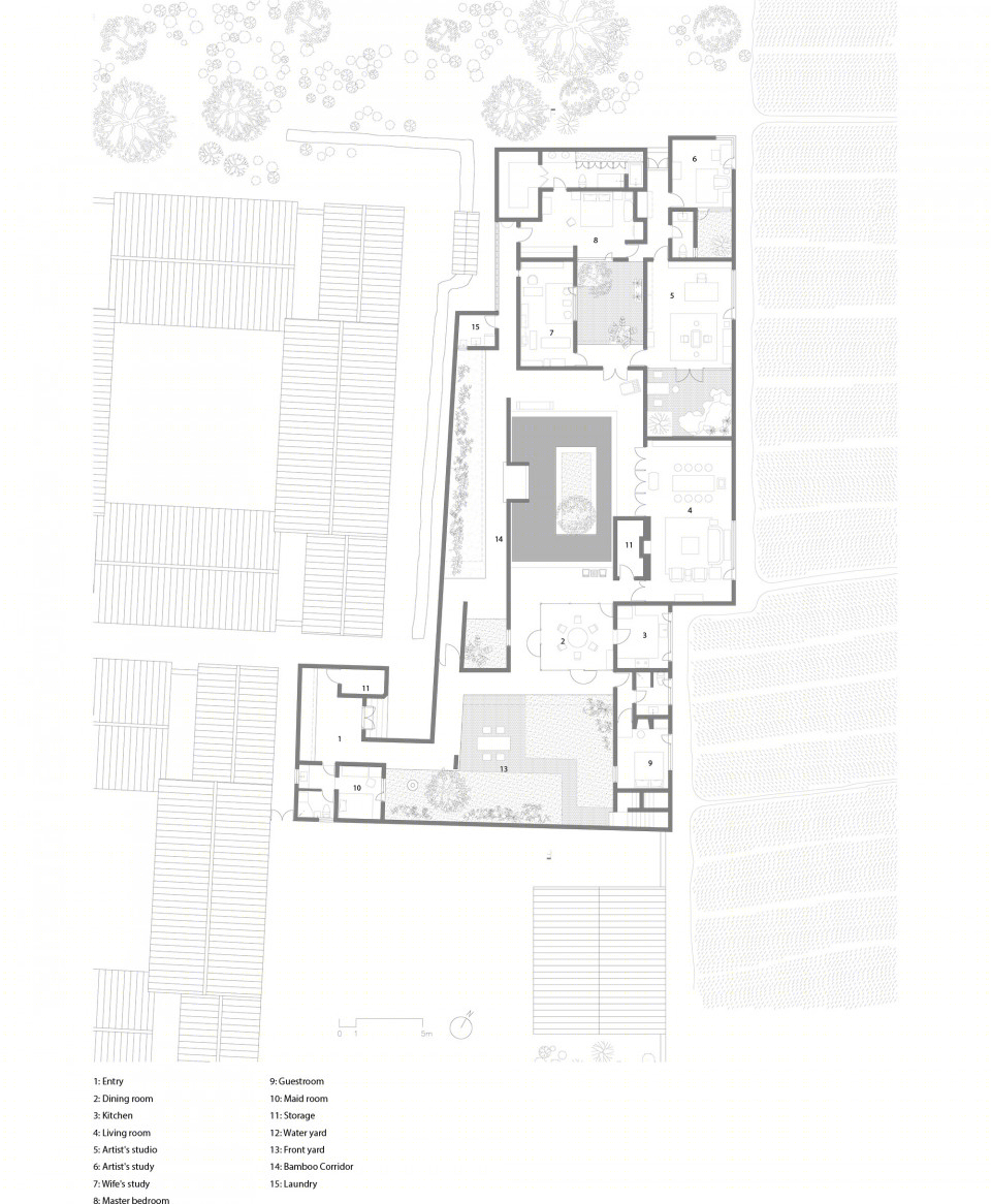 大理"蒙中夫妇私人住宅"——融入自然的内向型设计-56