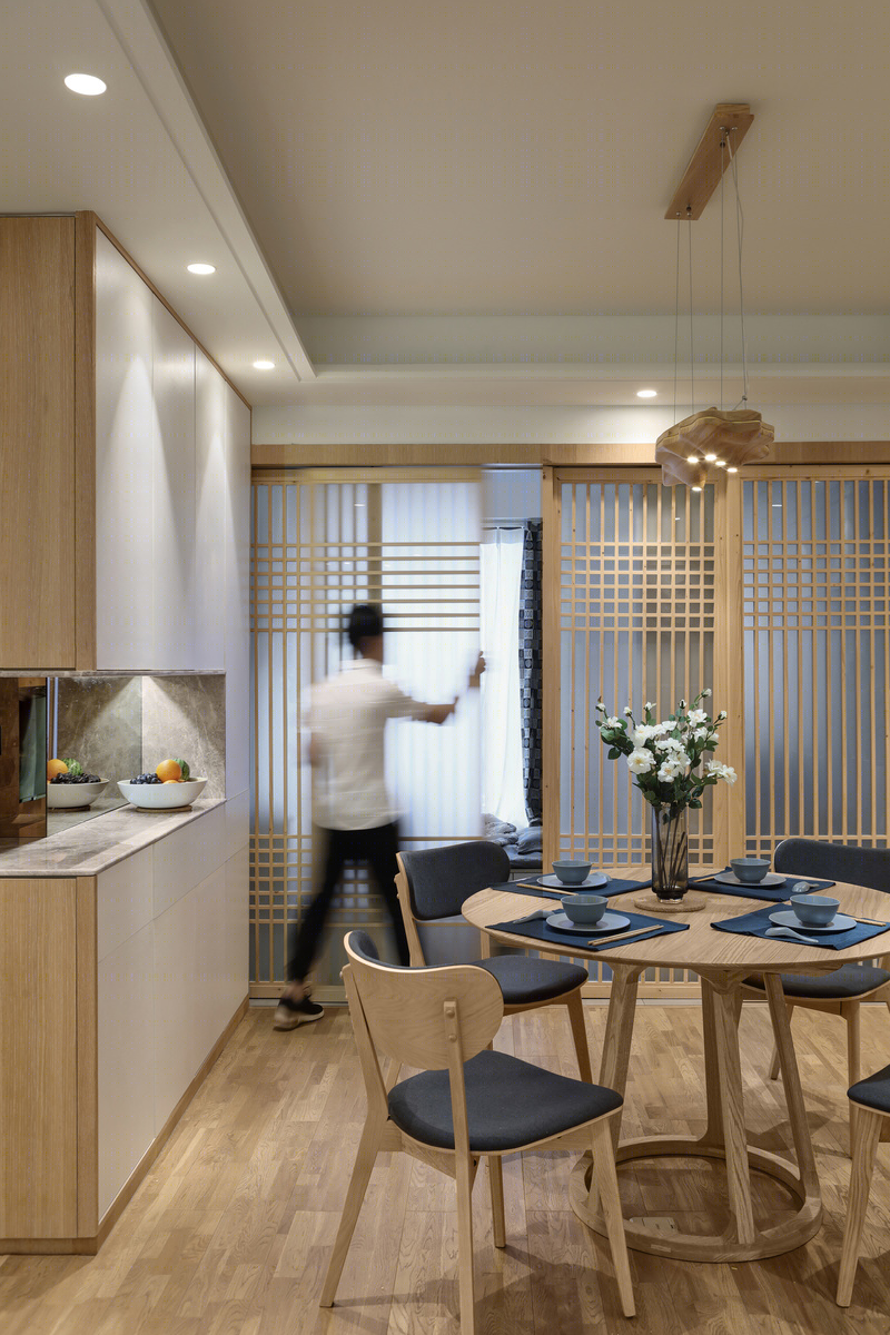 老木头与日式风的完美融合 | 93m²四室两厅改造案例-75