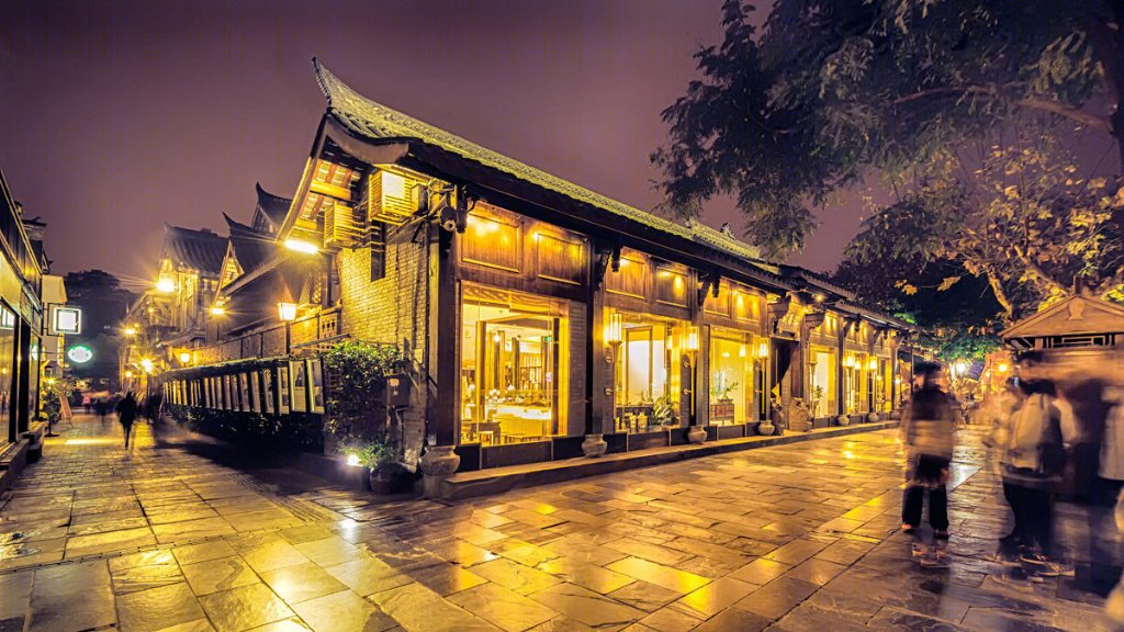 成都宽窄巷子街区景观-3