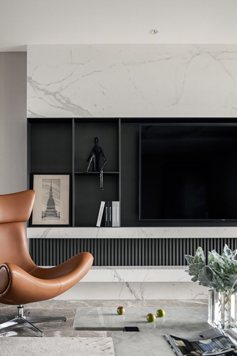 揽胜公园私宅·现代简约的湖景生活-1