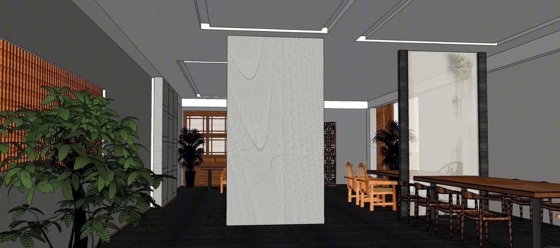 深圳宝安区原木创意展厅设计-9