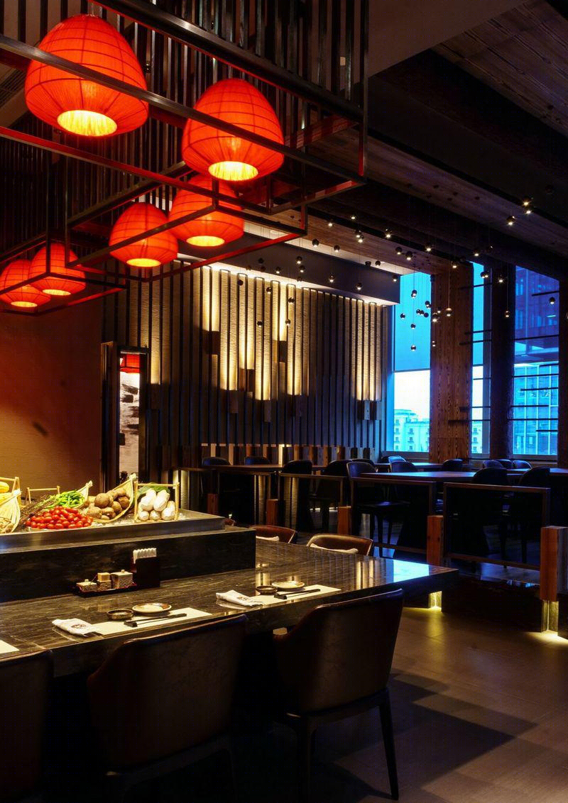 炉匠餐厅 | 浓墨重彩的东方禅意空间-15