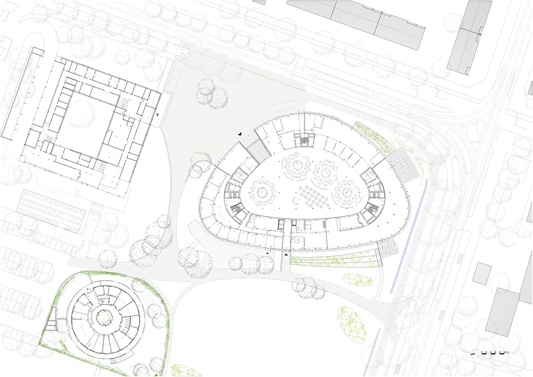 德国弗莱堡市政厅,绿色园区内的能源盈余建筑-47