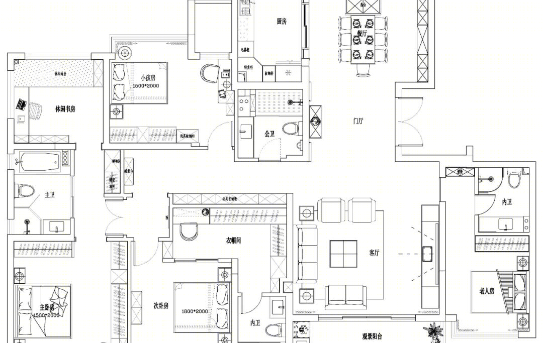 205m²现代简约大平层 · 柳州▪华林君邸丨中国柳州丨羽非设计事务所-76