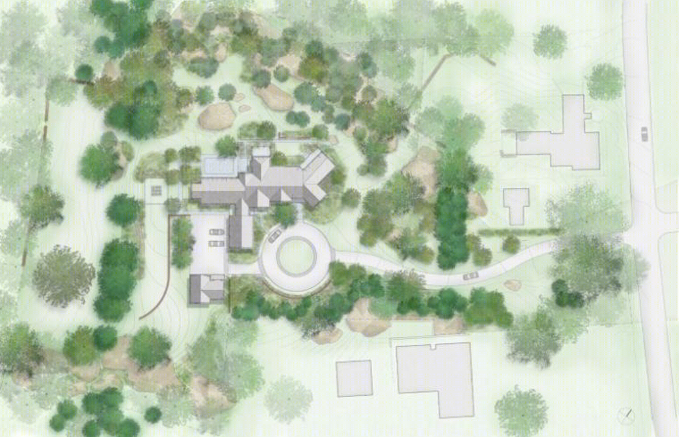 美国山地森林里的现代几何住宅(America Montane Forest Apartments)-16