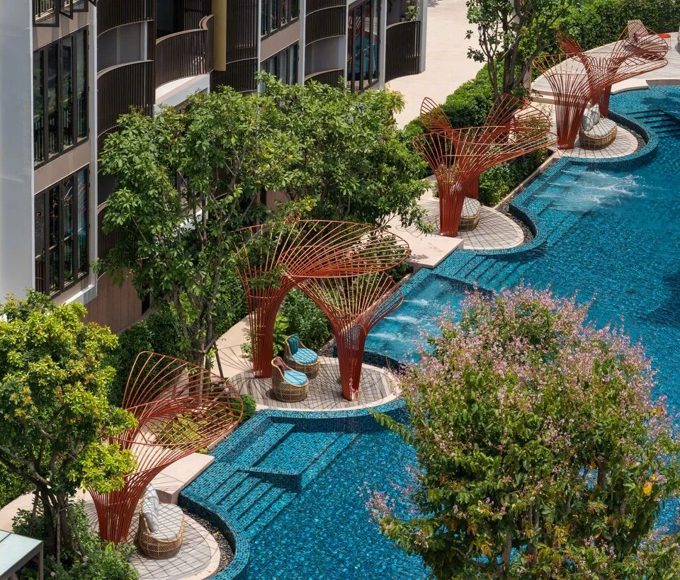 流动竹影 · Kawa Haus 公寓景观设计丨泰国曼谷丨Shma-8