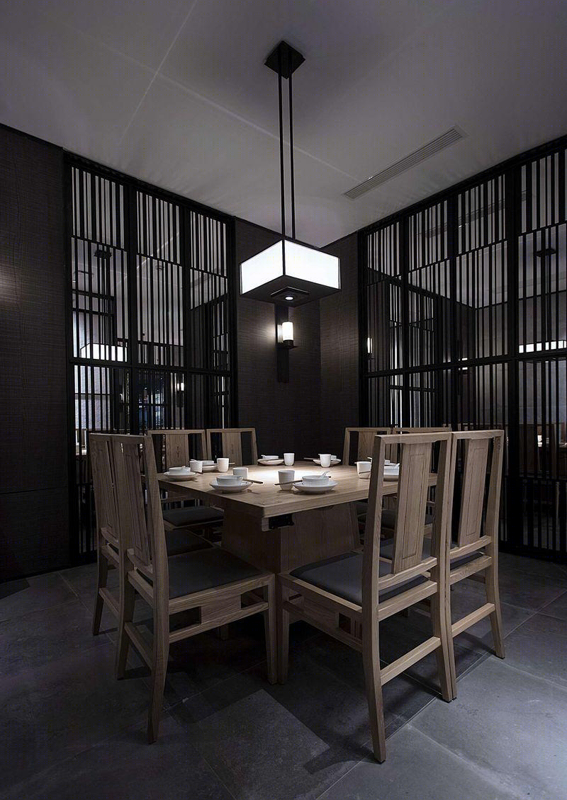 本素旗舰店 | 官艺打造隔而不断的私密用餐空间-26