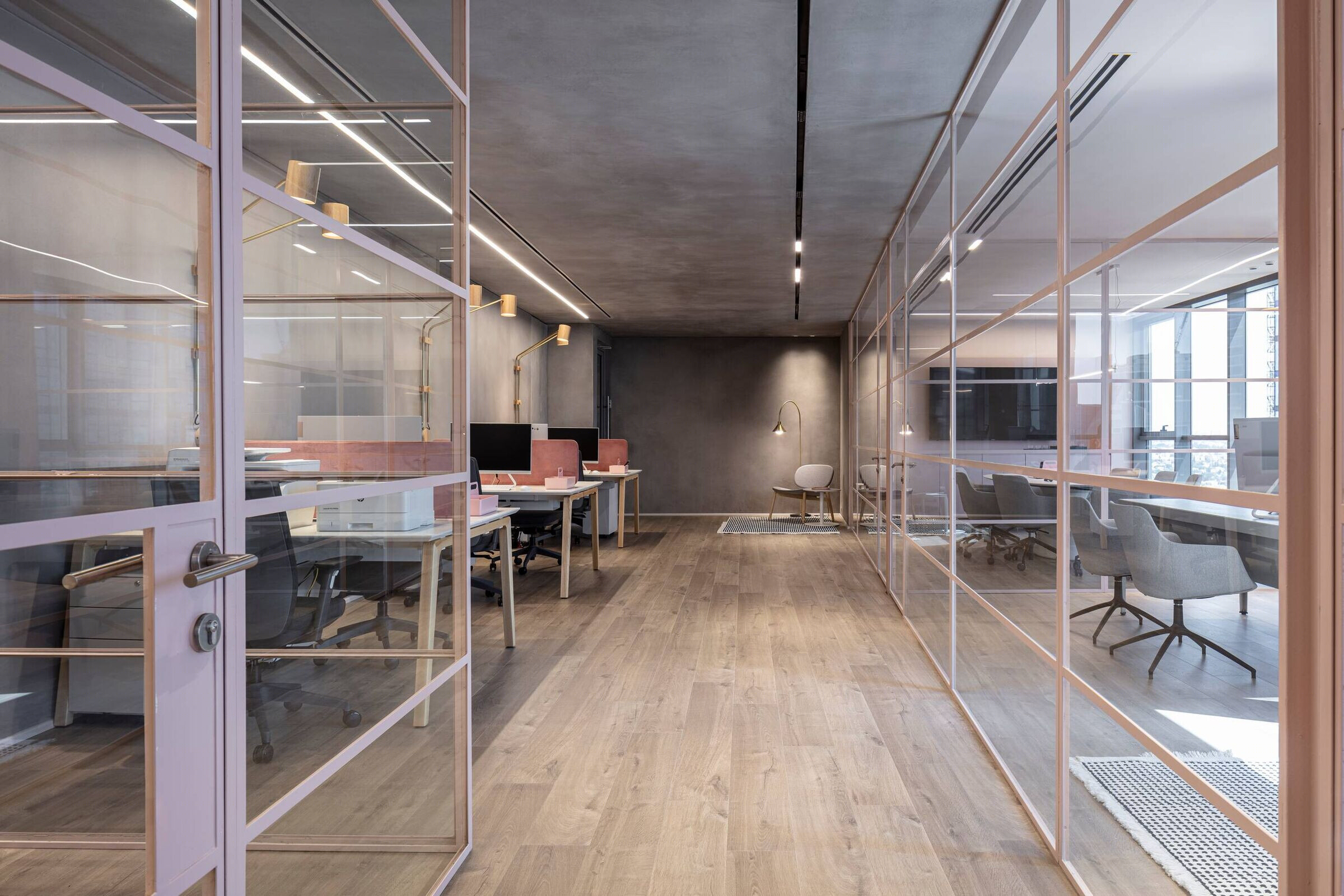 粉色保险办公室丨以色列丨Amit design studio-19