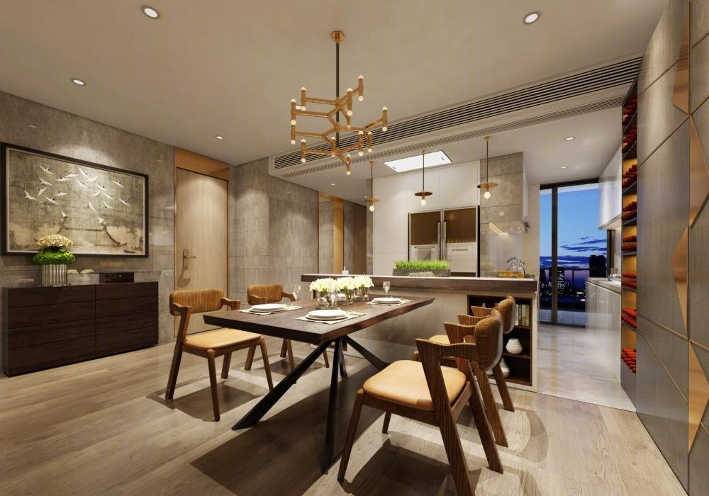 深圳宝安御龙居三室一厅设计-6