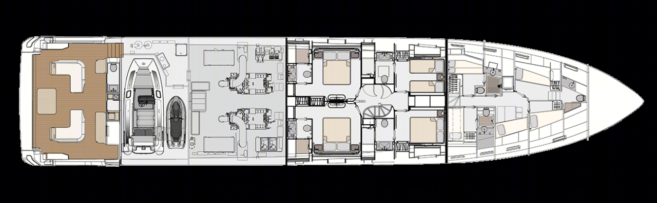 Azimut Grande Trideck · 三甲板超级游艇丨意大利丨Alberto Mancini 游艇设计公司-53