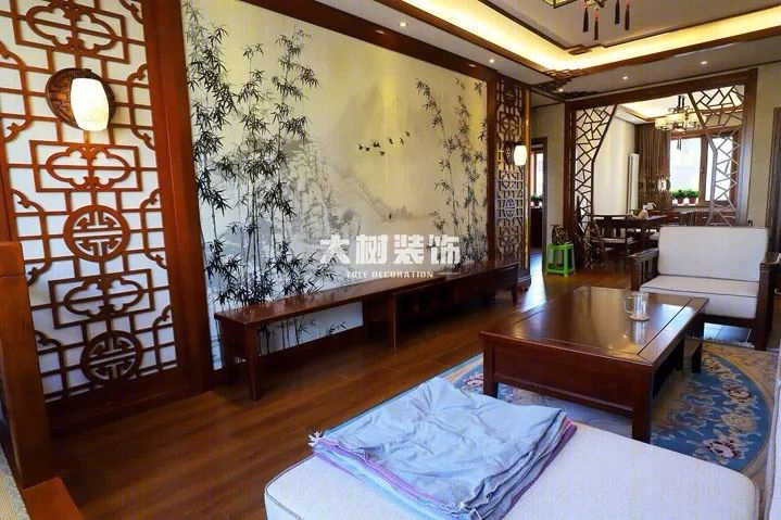 新中式风格打造 88 平滨才城三居室,闲适生活尽享时光-25