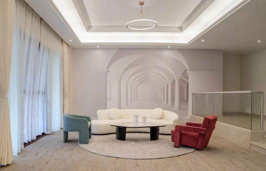 奶油色海岛隐奢别墅丨中国海南丨庭美宜居设计-58