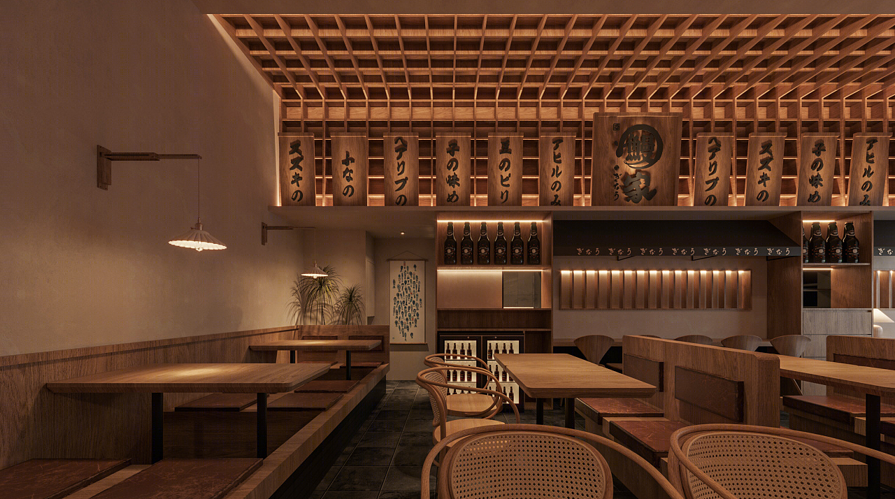 南京鳗家餐厅 | 水曲柳木纹打造静谧空间-1