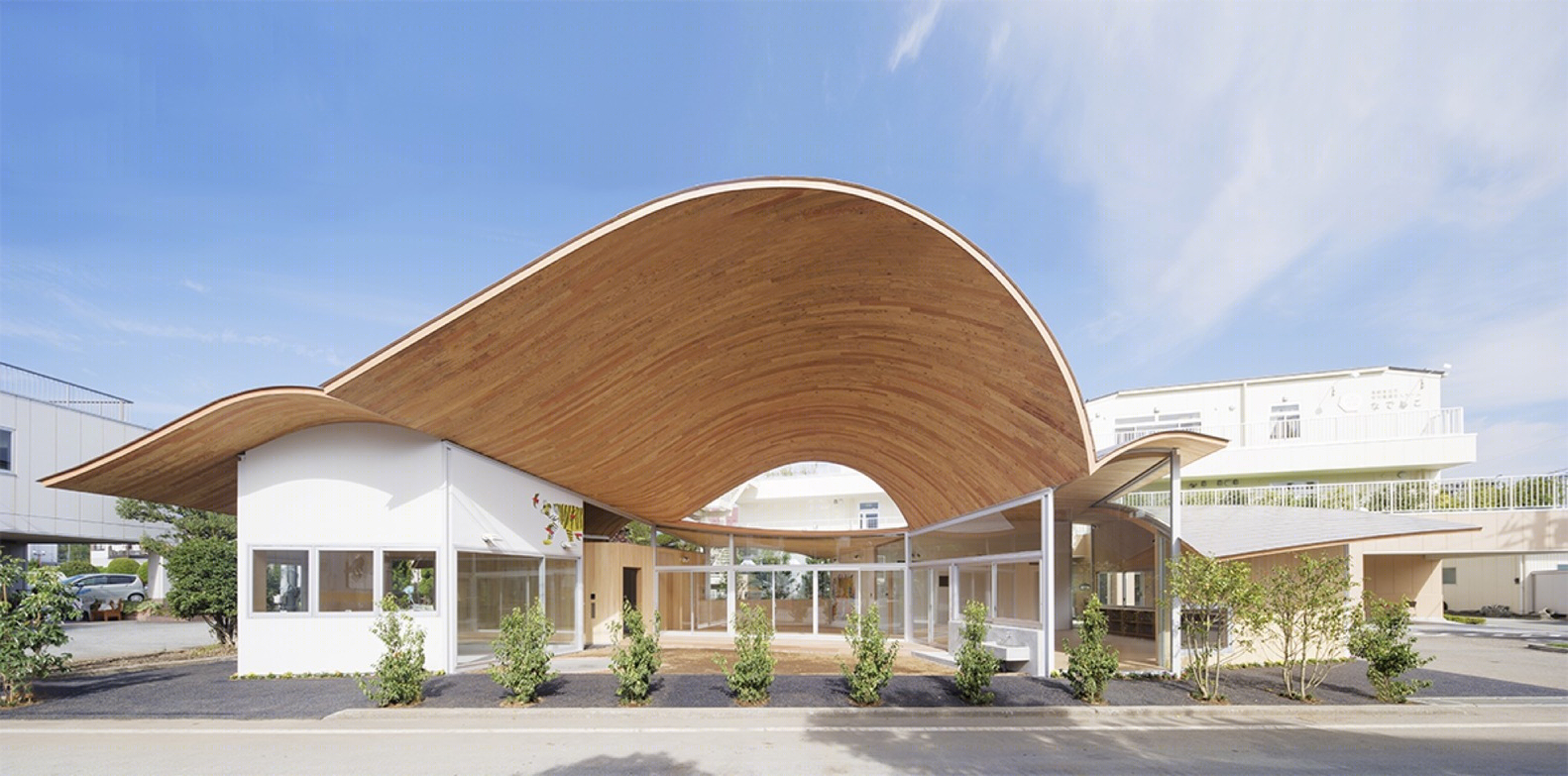 日本不同屋顶曲线的Toranoko托儿所-5