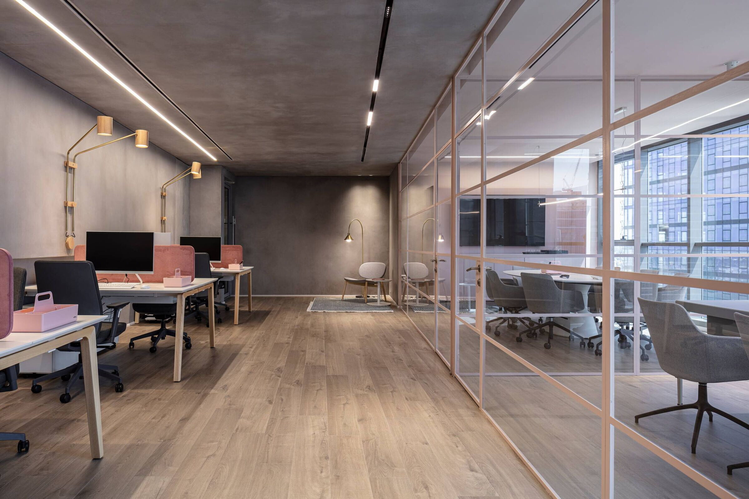 粉色保险办公室丨以色列丨Amit design studio-21