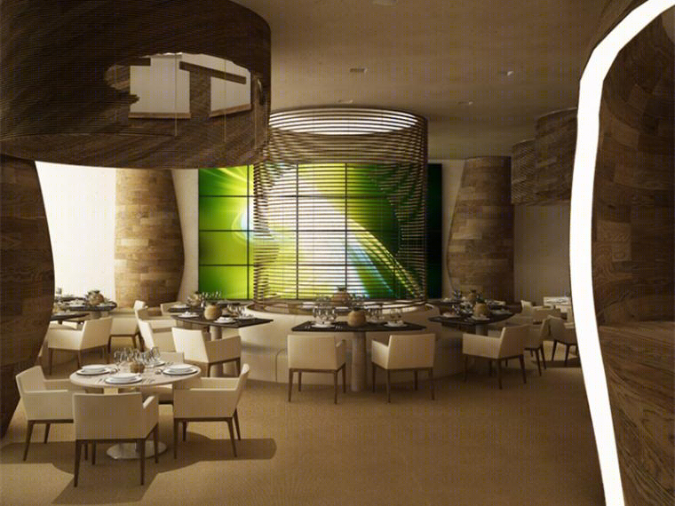 万豪 Serendipity 餐厅——自然元素打造的私密就餐空间-4