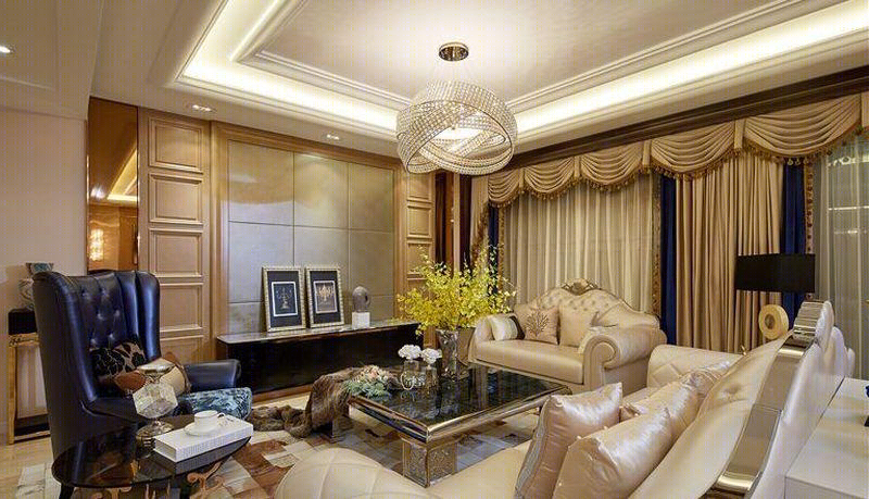 成都环球汇·天誉 210㎡新古典居室设计-14