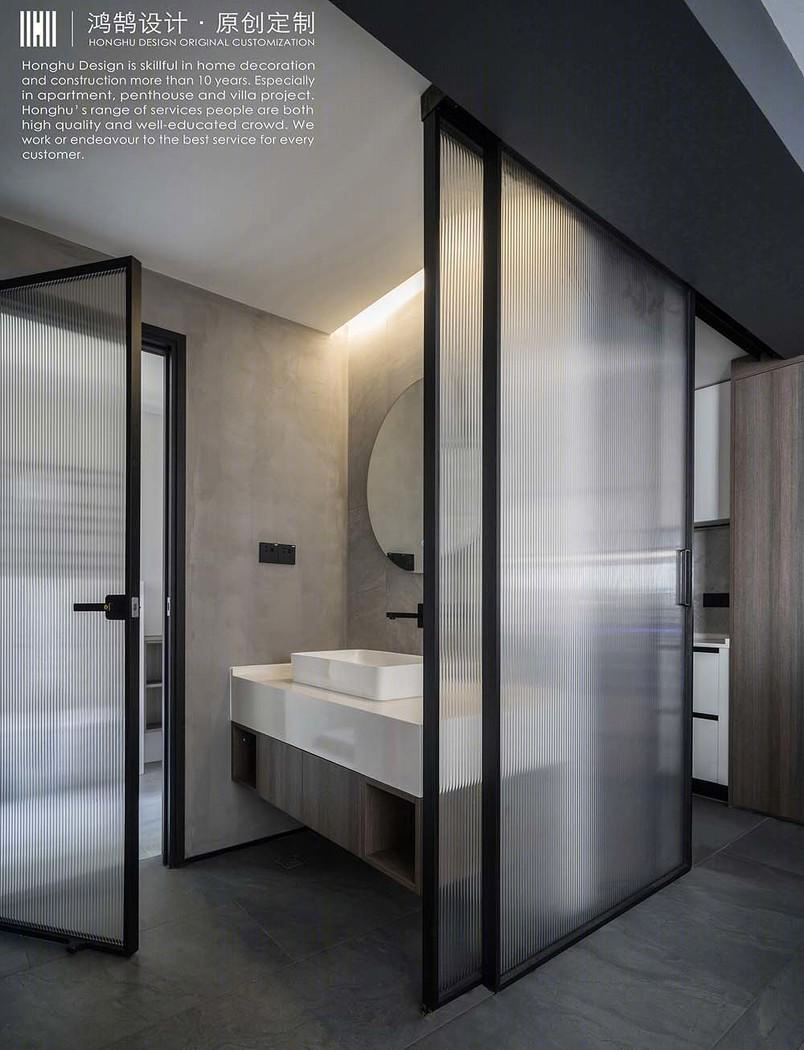 黑白灰现代风公寓设计，鸿鹄设计打造上海舒适家居-15