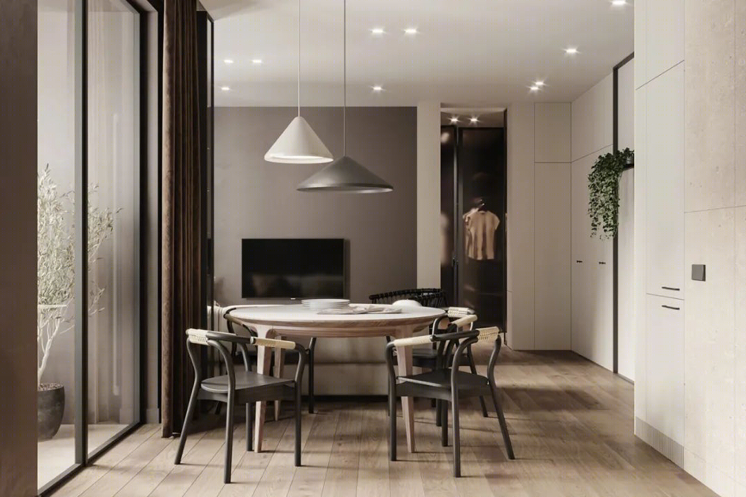 63㎡现代温馨小户型公寓设计丨Natalia Rybakova-18