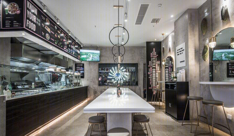 武汉网红快餐店,工业风混搭轻食主义-8