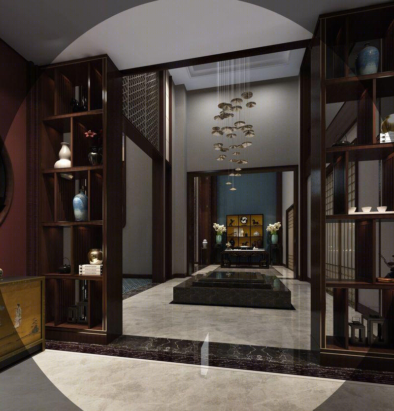 金沙湖高尔夫观邸新中式别墅设计-7