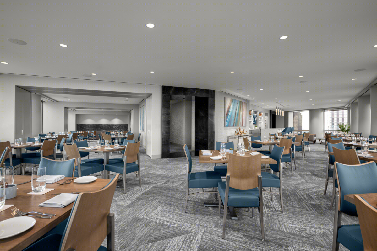 Houston 地标建筑 Strato 550 餐厅与会议中心，360 度全景视野尽享美食与商务-11