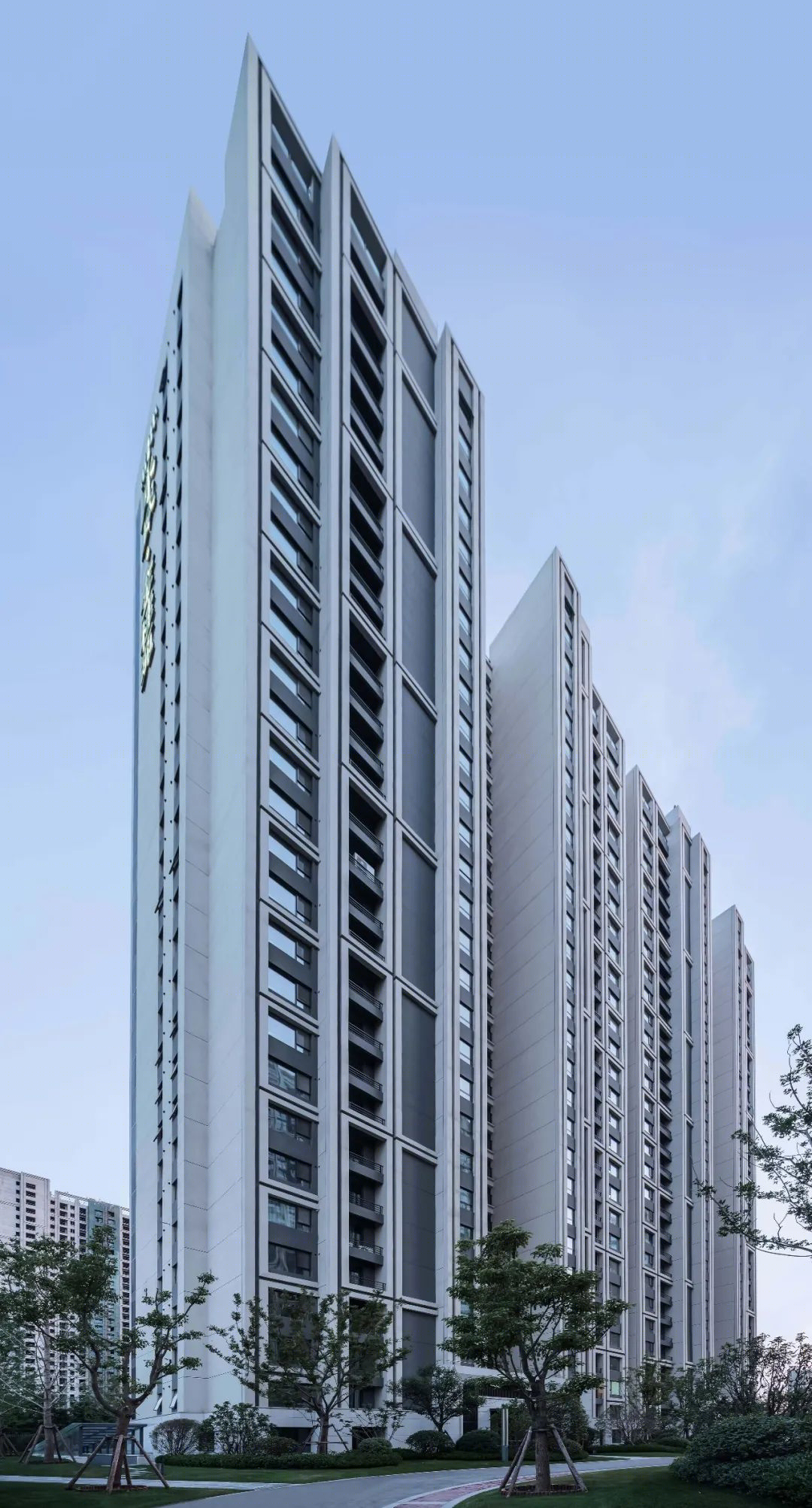 郑州永威金桂苑++ 微棠大厦 | 现代住宅的“线-- 面-体”构成之美-47