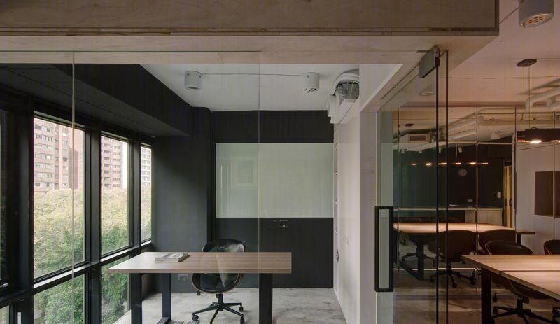 台北市 50 平米创意办公室设计 | 四宫格空间与自然共生-21