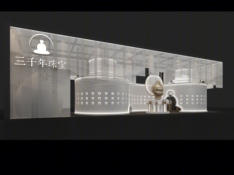 吴成宇丨珠宝店丨三千年珠宝展会空间-1