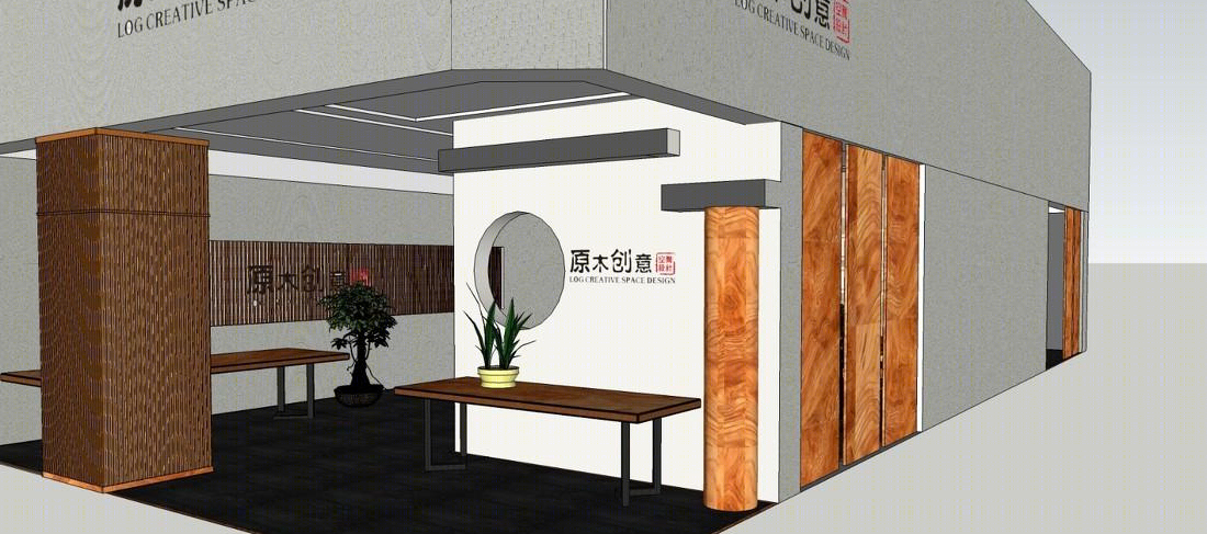 深圳宝安区原木创意展厅设计-15