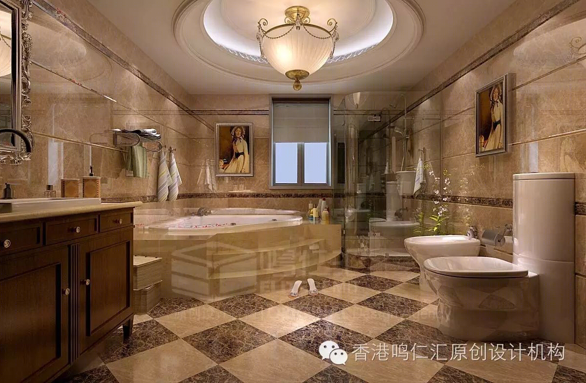 美式古典风情，镇平龙源社区别墅家装-35