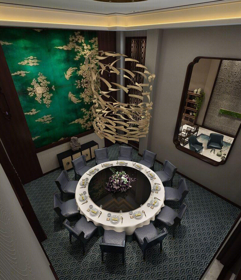 金沙湖高尔夫观邸新中式别墅设计-9