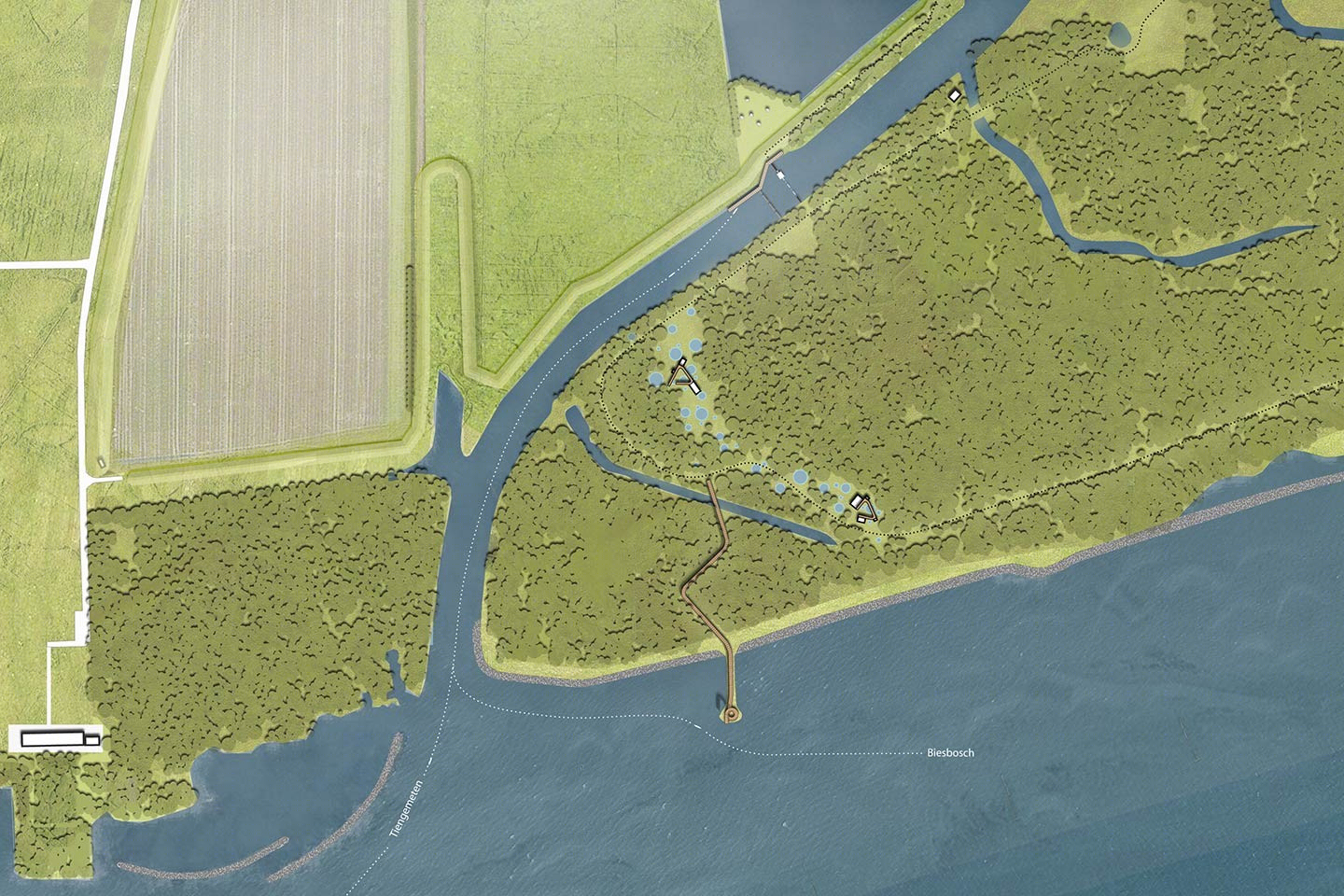 荷兰 Haringvliet 水道景观改造 | 打造高质量水陆互动区域-31