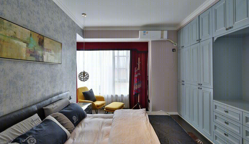 南昌国贸阳光现代混搭风格实景，精致生活设计-19