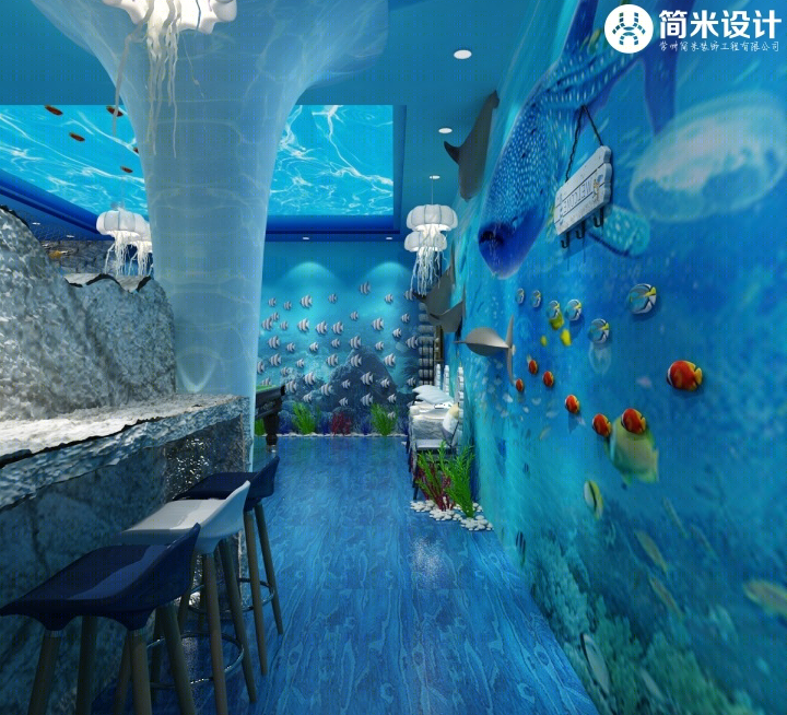 主题轰趴馆设计-海洋海底主题                     -0