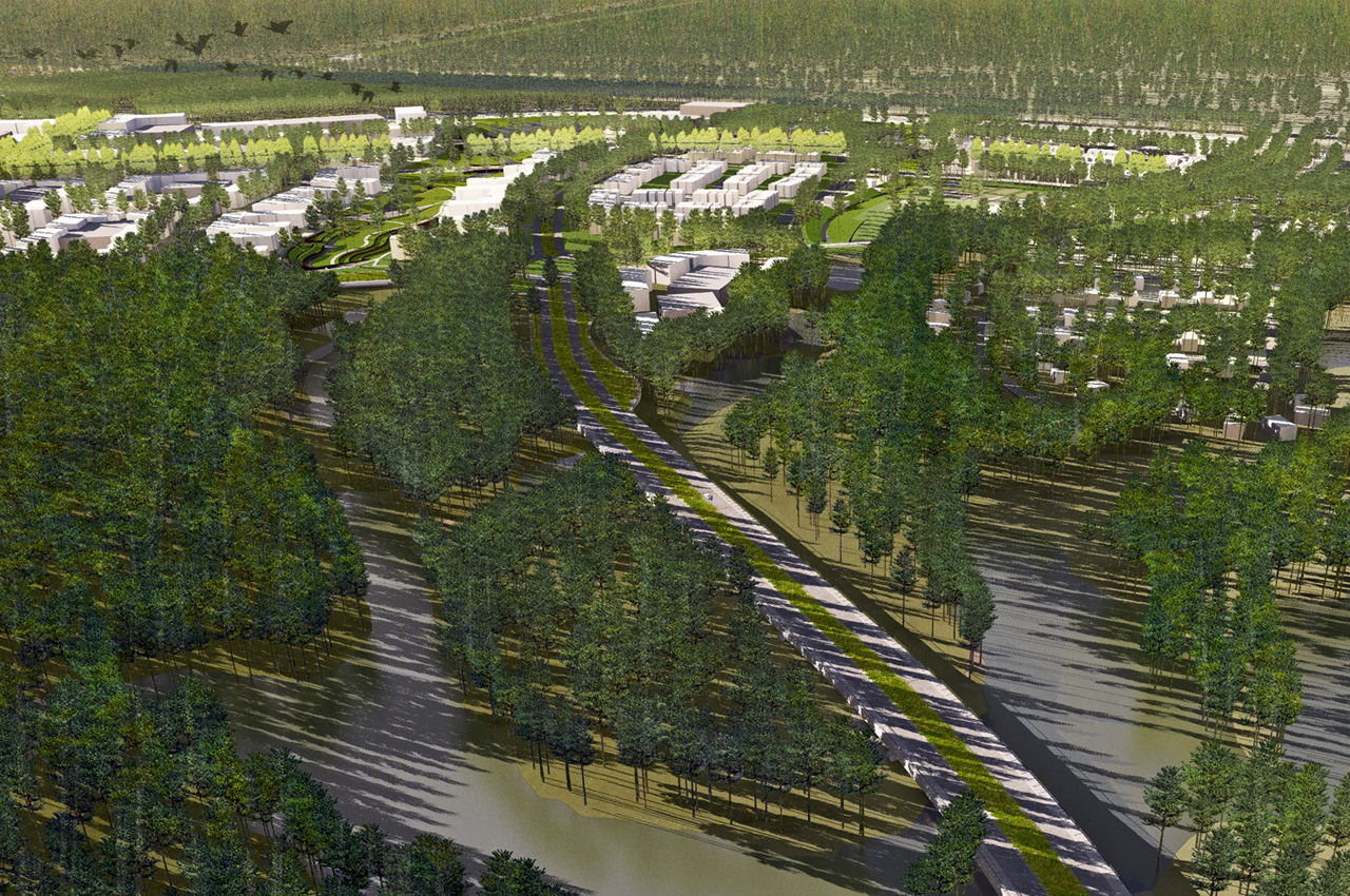 美国 Springwoods 村庄 | 环保理念下的现代社区设计-22