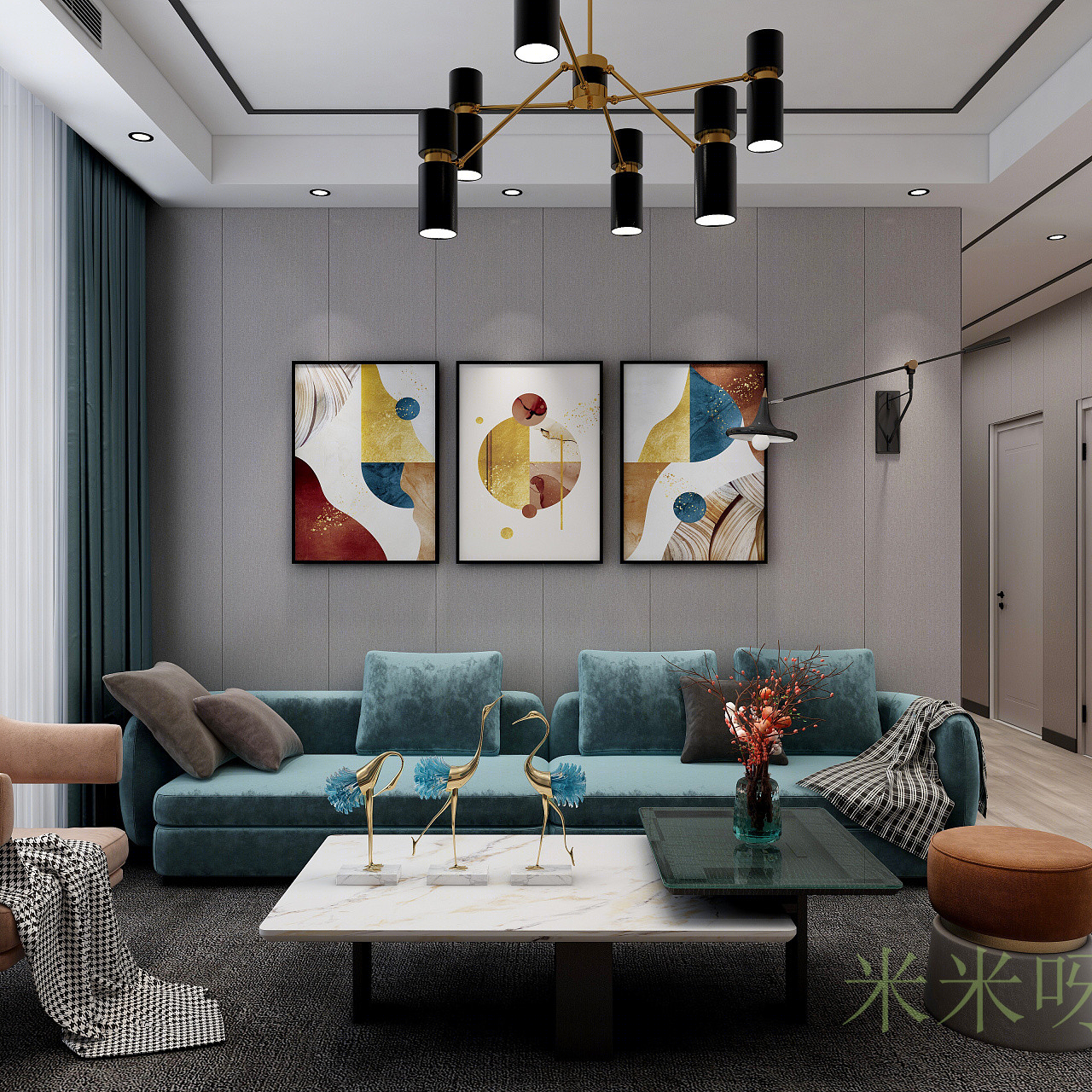 现代轻奢住宅设计-3