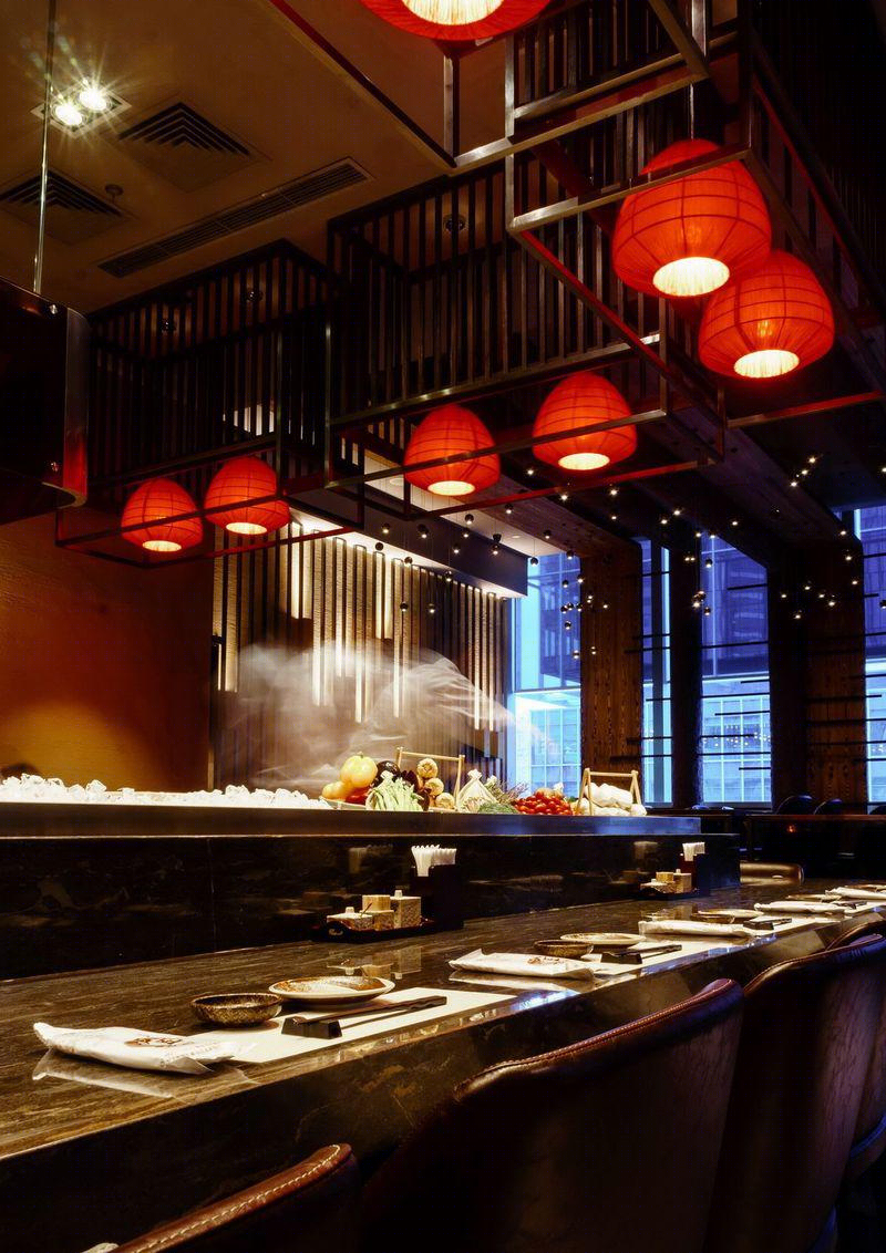 炉匠餐厅 | 浓墨重彩的东方禅意空间-17