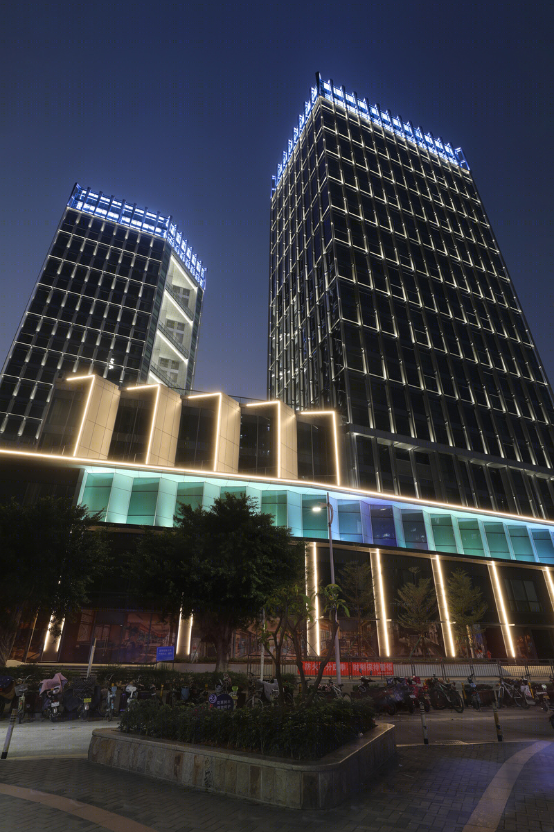 深圳益科大厦泛光照明设计丨中国深圳丨深圳市凯铭电气照明有限公司-22