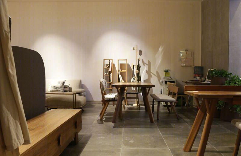 费罗娜展厅 | 简约素净，木加水泥元素展现空间美学-11