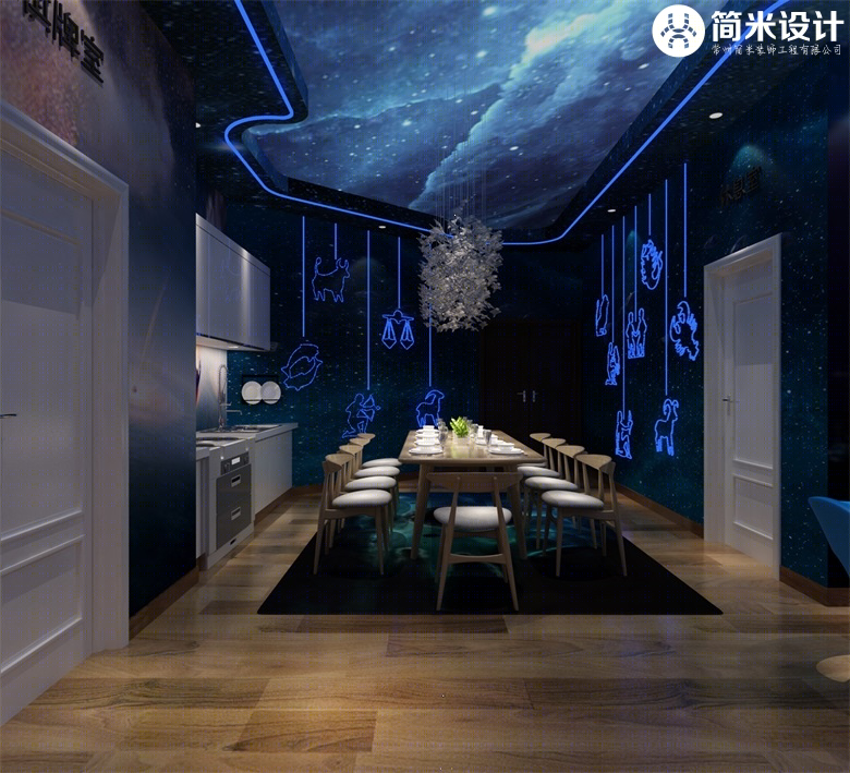 主题轰趴馆设计-星空主题                     -1
