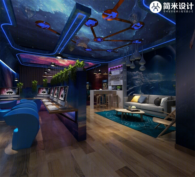 主题轰趴馆设计-星空主题                     -2