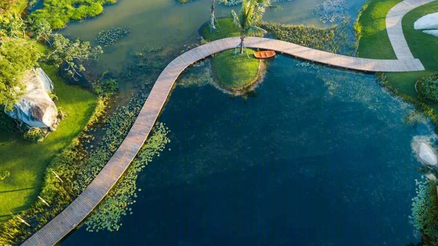 鲁能文昌山海天淇水湾捌号示范区景观-30