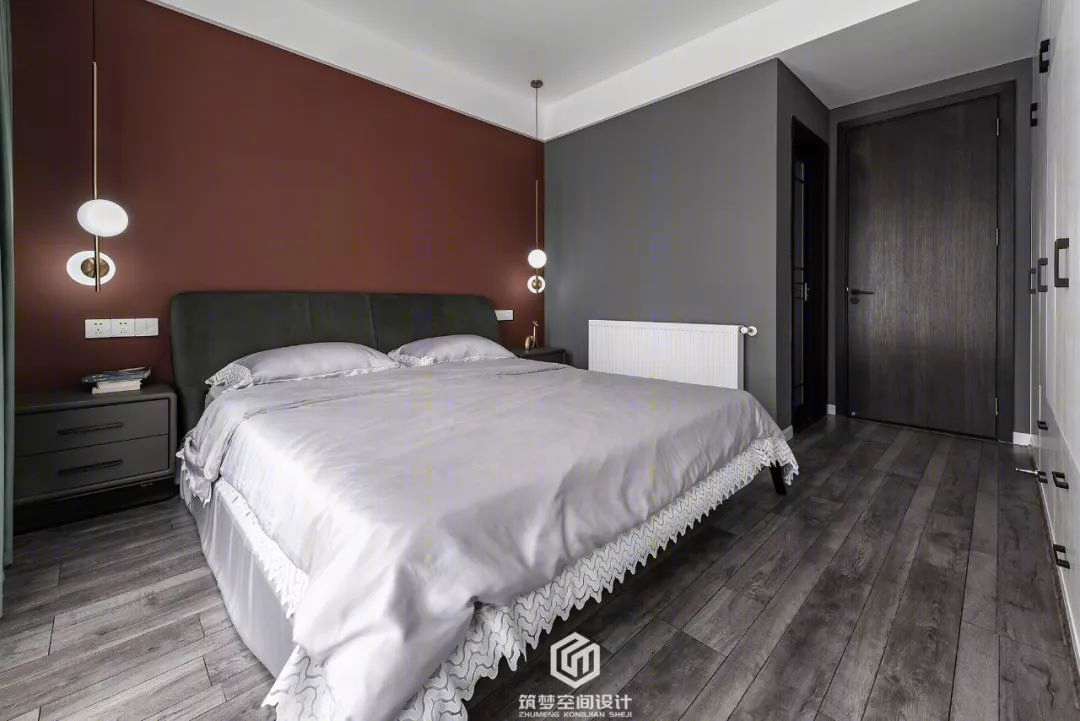 株洲 120㎡现代黑白灰家居,自由布局与橙色活力-43