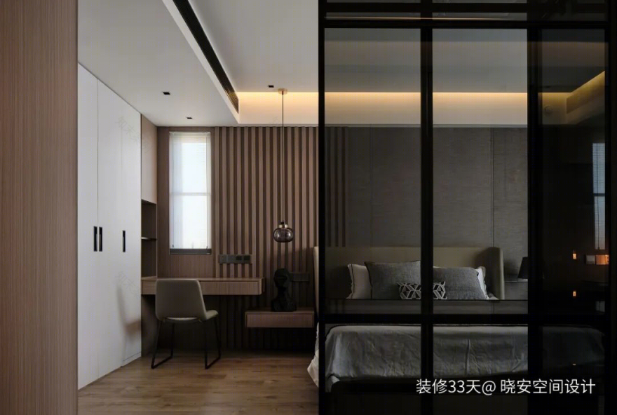 现代质感三室改造丨中国无锡丨晓安空间设计(苏州)-36