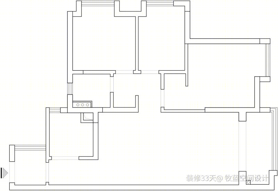 广州 88 平复古三室丨中国广州丨牧蓝空间设计（广州）-3