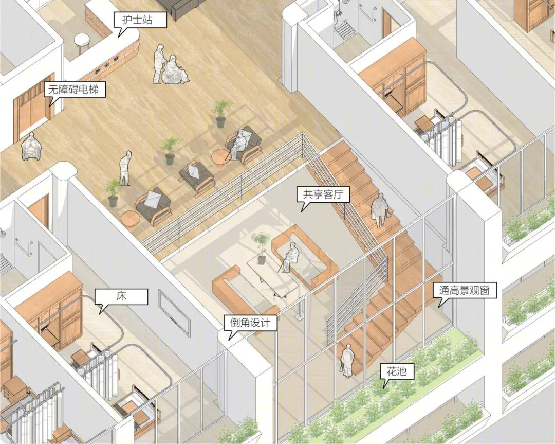 龙岗区养老护理院重新选址建设工程(设计)丨中国深圳丨深圳大学建筑设计研究院有限公司 何川建筑工作室-127