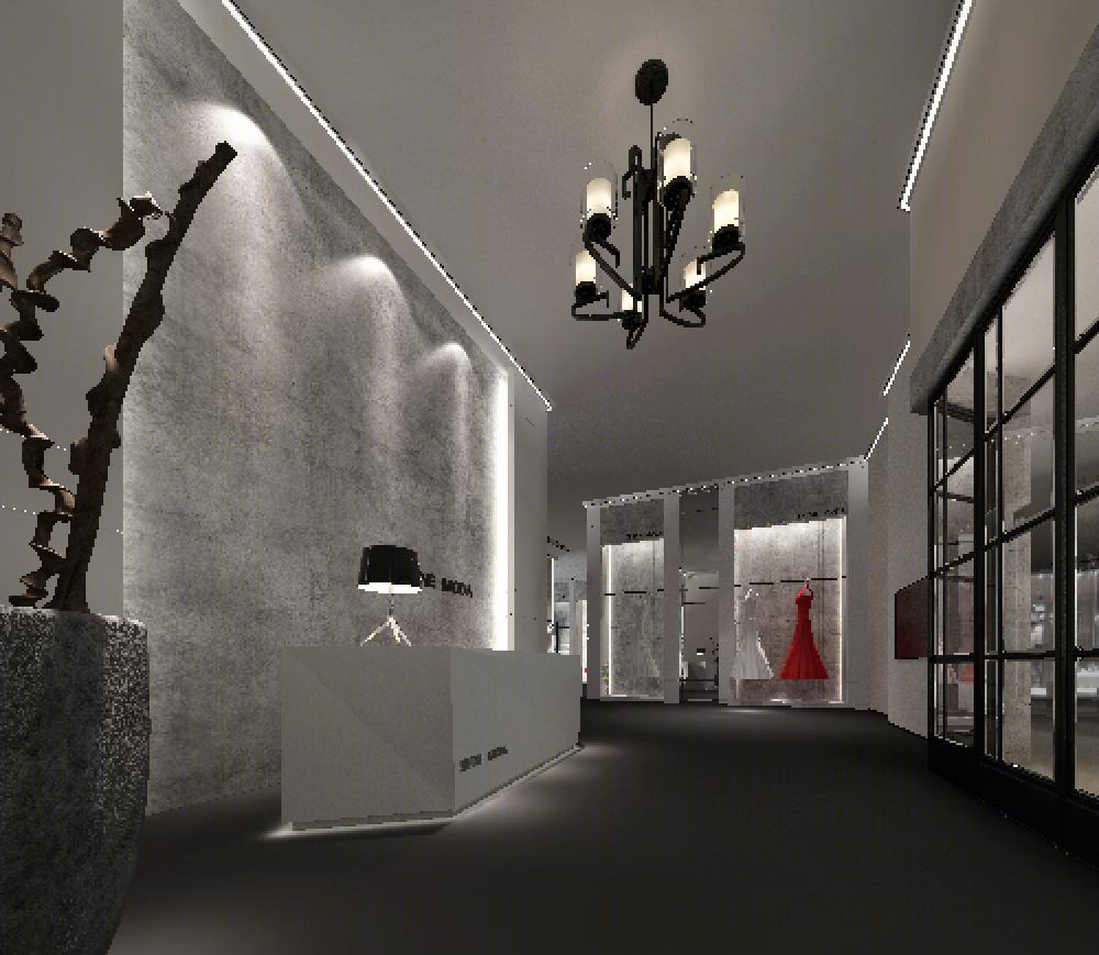 福田保税区英伦风婚纱展厅设计丨中国深圳丨中良装饰设计（深圳）有限公司-0