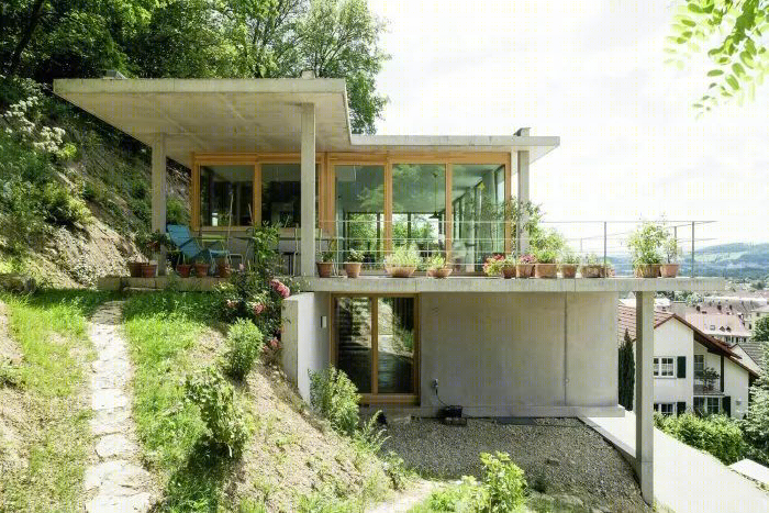 山坡之家丨Gian Salis Architect-0