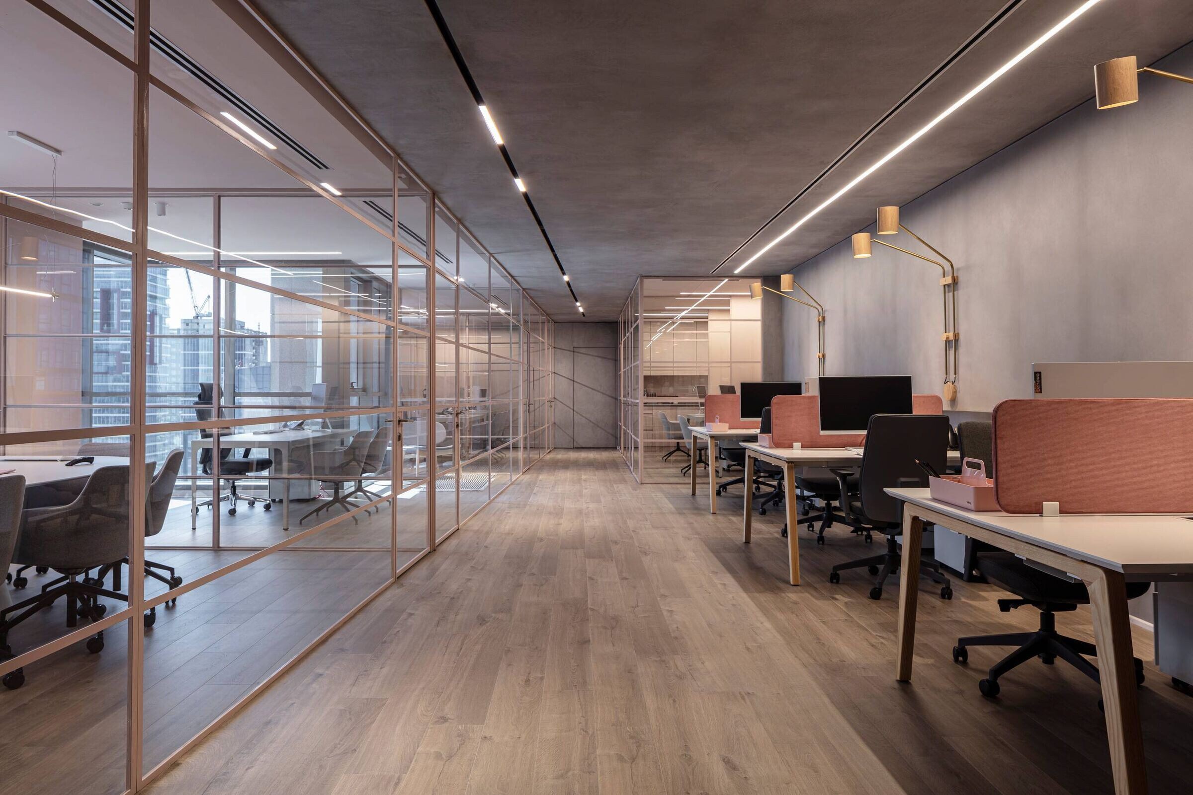 粉色保险办公室丨以色列丨Amit design studio-32